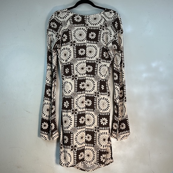 Nanushka V-Neck Floral Allover Floral Printed Shirt Retro Flower Power Styled - Picture 6 of 15